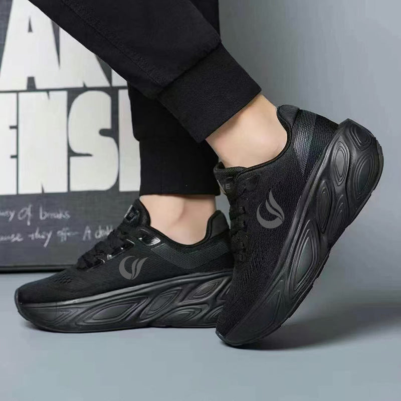 Women's Cute Chunky Lace-Up Sneakers - Pink, Low-Top, Thick Sole, Casual Sneakers - Fabric/PU Upper, Rubber Sole, All-Season Design