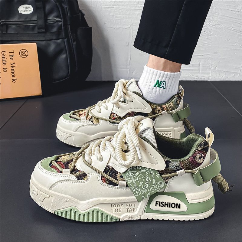 Adit Casual and Sports Shoes New Style  Sneakers Fashion brand men's shoes summer casual design sense niche original board shoes for middle school students all sports increase thick sole tide shoes