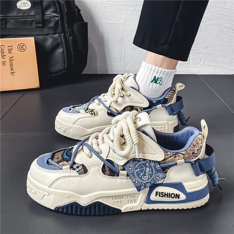 Adit Casual and Sports Shoes New Style  Sneakers Fashion brand men's shoes summer casual design sense niche original board shoes for middle school students all sports increase thick sole tide shoes