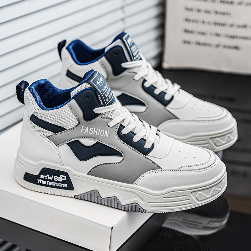 Adit Casual and Sports Shoes New Style  Sneakers Men's shoes new casual sports hundred with the trend of fashion non-slip wear-resistant comfortable mid-top niche board shoes