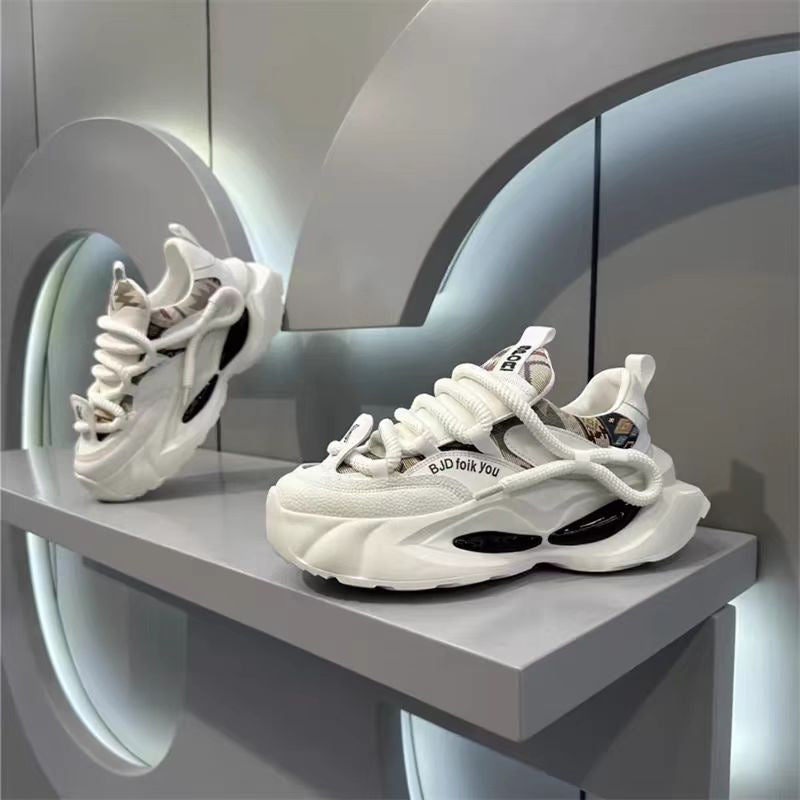 Adit Casual and Sports Shoes New Style Sneakers Tide national tide pops shoes fashion printing embroidery thick bottom heightening sports casual shoes