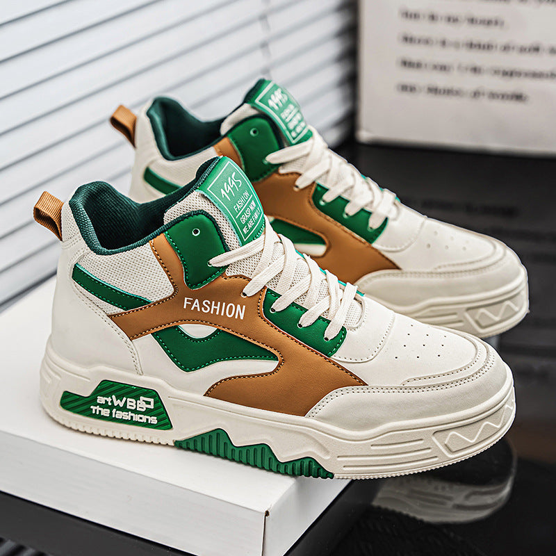 Adit Casual and Sports Shoes New Style  Sneakers Men's shoes new casual sports hundred with the trend of fashion non-slip wear-resistant comfortable mid-top niche board shoes